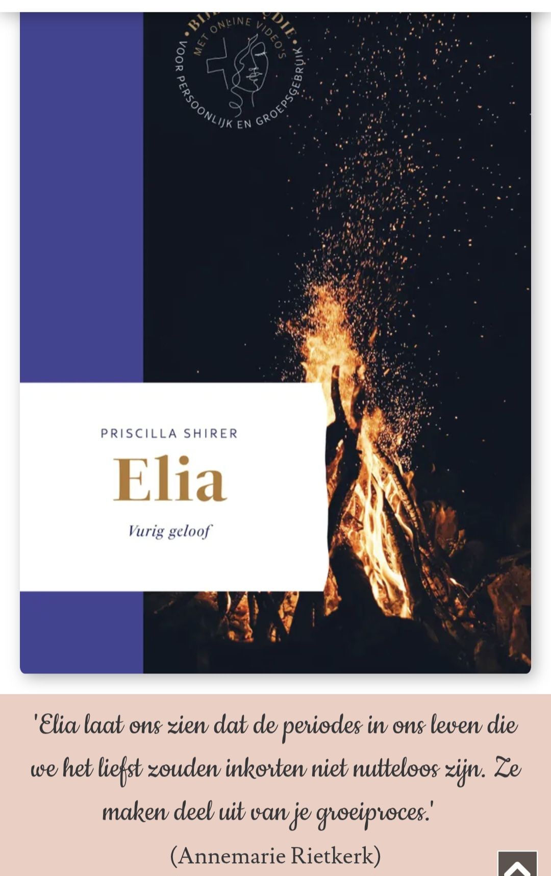 Afbeelding bij Bezinningsreeks Vurig geloof-Elia (Priscilla Shirer en Annemarie Rietkerk)
